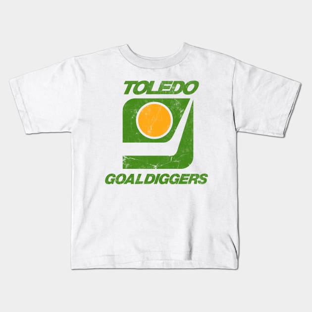 Toledo Goaldiggers  ------ 70s/80s Hockey team Kids T-Shirt by CultOfRomance